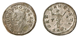 PROBO (276-282) ANTONINIANO - Zecca Ticinum - D/Busto radiato a s. in veste consolare, con in mano uno scettro con punta d'aquila IMP C PROBVS AVG R/L...