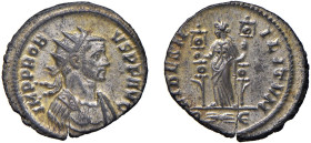 PROBO (276-282) ANTONINIANO - Zecca Roma - D/Busto radiato e corazzato a d. IMP PROBVS P F AVG R/La Fides stante a s. tenendo un'insegna militare in o...