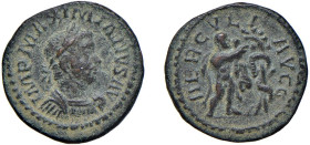 MASSIMIANO ERCOLE (285-310 / 306-308 e 310) QUINARIO 286 - Zecca Lione - D/Busto laureato e corazzato a d. IMP MAXIMIANVS AVG R/Ercole coglie le mele ...