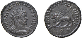 MASSIMIANO ERCOLE (285-310 / 306-308 e 310) ANTONINIANO 293 - Zecca Lione - D/Busto radiato e corazzato a d. IMP MAXIMIANVS AVG R/ Leone andante a s. ...