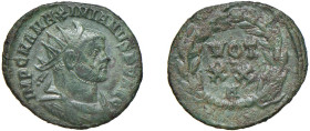 MASSIMIANO ERCOLE (285-310 / 306-308 e 310) FRAZIONE DI FOLLIS 297-8 - Zecca Roma - D/Busto a d. radiato, drappeggiato e corrazzato IMP C MA MAXIMIANU...