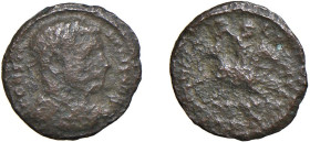 COSTANZO I (293-305) FOLLIS - Zecca Siscia - D/Busto a d. laureato, drappeggiato e corrazzato CONSTANTIVS NOB C R/Costanzo in abiti militari cavalca a...