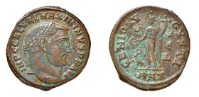 MASSIMINO II DAIA (308-313) FOLLIS - Zecca Antiochia - D/Testa laureata a d. R/Il genio stante a s. con patera e cornucopia, davanti a lui un altare -...