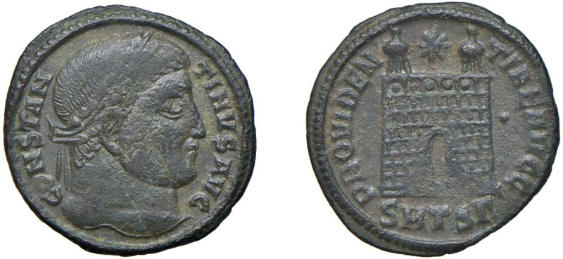 CONSTANTINO I (307-337) FOLLIS - Zecca Thessalonica - D/Testa laureata a d. CONS...