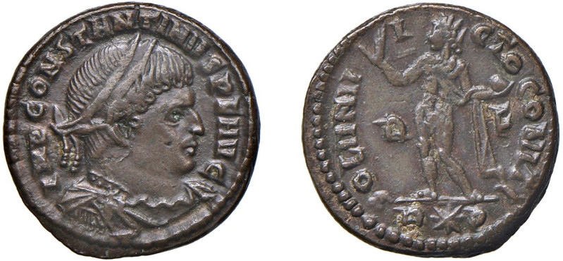 COSTANTINO I (306-337) FOLLIS 314 - Zecca Roma - D/Busto laureato a d., drappegg...