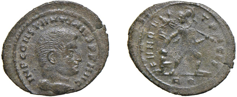 COSTANTINO I (306-337) MEZZO FOLLIS 313 - Zecca Roma - D/Busto spoglio a d. IMP ...