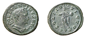 CONSTANTINO I (306-337) CENTENIONALE - Zecca Treviri - D/Busto drappeggiato e laureato a d. R/Il Sole a s. regge il globo SOLI INVICTO Esergo PTR - Ae...