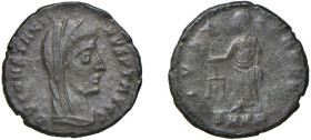 COSTANTINO I (306-337) MEZZO CENTENNIONALE 342-47- Zecca Cyzico- - D/Busto velato a d. DV CONSTATINVS PT AVGG R/L' Aequitas stante a s. tiene una bila...