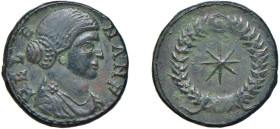ELENA Madre di Constantino I - FOLLIS 318-9 - Zecca Tessalonica - D/Busto a d. , capelli ondulati e raccolti dietro la nuca, mantello con spilla HELEN...