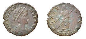 ELENA Madre di Constantino I - CENTENIONALE - Zecca Constantinopoli - D/Busto drappeggiato e diademato a d. FL IVL HELENAE AVG R/La Pace stante a s. c...