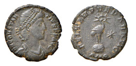 COSTANZO II (337- 361) CENTENIONALE - Zecca Antiochia - D/Busto corazzato e diademato a d. R/Phönix su globo con a d. una stella - Mi - RIC 129 BB