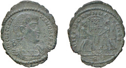 DECENZIO (350-353) MAIORINA RIDOTTA 352 - Zecca Roma - D/Testa nuda a d.,corrazzato con dietro la lettera B In legenda: MAG DECENTI-VS NOB CAE R/Due V...