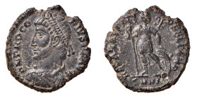 PROCOPIO (25 febbraio al 24 agosto 364) FOLLIS - Zecca Heraclea - D/Busto diademato a s. D N PROCOPIVS P F AVG R/L'Imperatore stante REPARATIO FEL TEM...