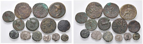 MONETE ANTICHE - LOTTO DI N°14 ESEMPLARI - GRECIA - ROMA IMPERO E BIZANTINE - - Mediamente qBB e BB+