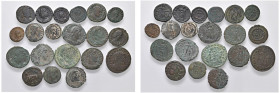 MONETE ANTICHE - BASSO IMPERO - Lotto n° 20 esemplari di Follis e Frazioni - - Mediamente BB