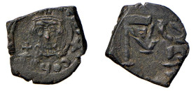 COSTANTE II - SIRACUSA (641-657) 40 NUMMI - - D/Busto frontale R/Il numerale M - Ae - Sp.109 BB