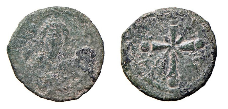 CROCIATI - CONTEA DI EDESSA - BAUDOUIN II (1100-1104) FOLLIS - D/Busto frontale ...