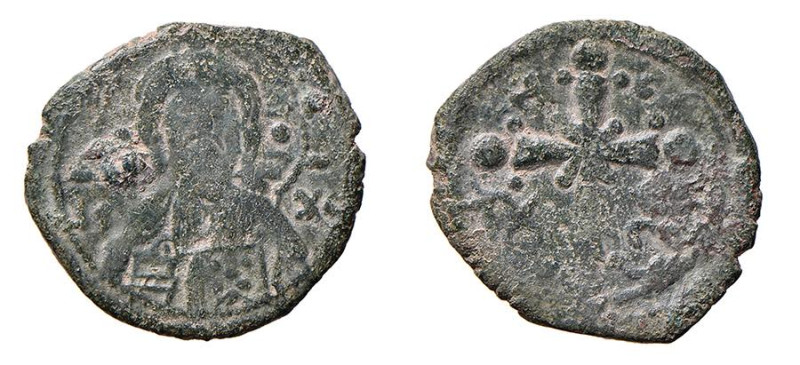 CROCIATI - CONTEA DI EDESSA - BAUDOUIN II (1100-1104) FOLLIS - D/Busto frontale ...
