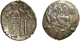 IMPERO BIZANTINO - EL-TRACHY mm.22,2 - gr.4,5 - D/Cristo frontalmente seduto in trono R/Scena dell'incoronazione - EL Tosata SPL