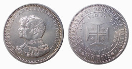 PORTOGALLO - CARLO I (1889-1908) 500 REIS 1898 - 4th centenary of discovery of India - D/Busti affiancati dei sovrani a s. R/Croce - Ar - KM,539 SPL