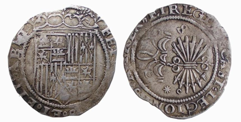 SPAGNA - FERDINANDO E ISABELLA (1474-1504) REALE - Siviglia - D/Stemma R/Frecce ...