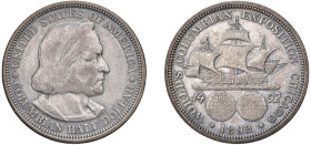 UNITED STATES OF AMERICA - ANNO 1892 MEZZO DOLLARO "COLUMBIAN EXPOSITION" - Philadelphia - D/Busto di Colombo a d. UNITED STATES OF AMERICA * COLUMBIA...