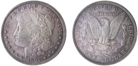 UNITED STATES OF AMERICA - ANNO 1901 DOLLARO "Morgan" - "O" New Orleans - D/Testa della Libertà a s. R/Aquila spiegata - Ar - KM.110 qFDC