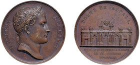 NAPOLEONE I (1808) ENTRATA A MADRID - MEDAGLIA AE - Ø mm.40,6 - - D/Testa laureata a d. con NAPOLEON EMP. ET ROI sotto nel taglio della spalla: ANDRIE...