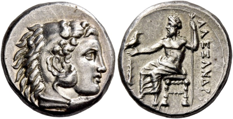 Alexander III, 336 – 323 and posthumous issues. Drachm, Lampsacus circa 328-323,...
