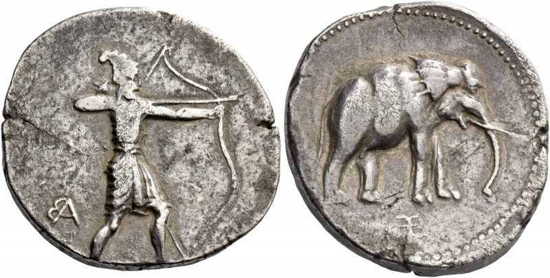 Alexander III, 336 – 323 and posthumous issues. Tetradrachm of 2 shekels, Babylo...