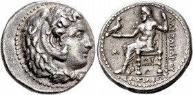 Philip III, 323 – 317 and posthumous issues. Didrachm, Babylon circa 323-317 BC, AR 8.56 g. Head of Heracles r., wearing lion skin headdress. Rev. BAΣ...