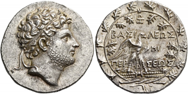 Perseus, 178 – 168. Tetradrachm, Pella or Amphipolis circa 174-173, AR 16.88 g. ...