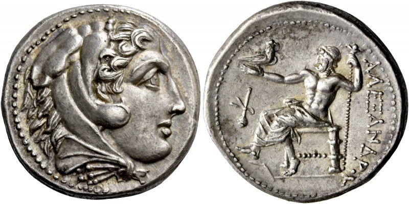 Kings of Paeonia, Audoleon, 315/0 – 286. Tetradrachm in name of Alexander III, A...
