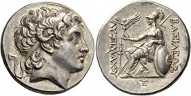 Kingdom of Thrace, Lysimachus, 323 – 281 and posthumous issues. Tetradrachm, Pergamum circa 287-282, AR 17.10 g. Diademed head of deified Alexander r....
