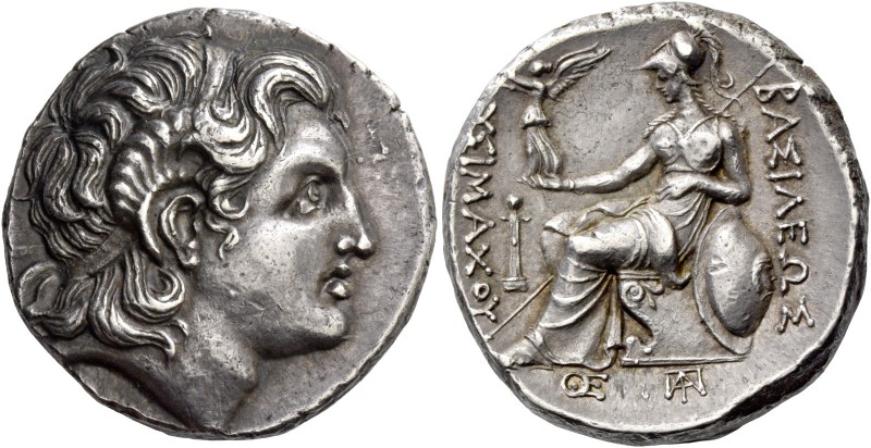 Kingdom of Thrace, Lysimachus, 323 – 281 and posthumous issues. Tetradrachm, Per...