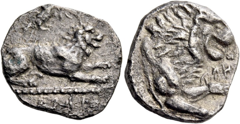 Uncertain king (...timos), 385 – 380. Stater circa 385-380, AR 6.41 g. [..] ti m...