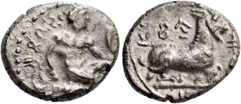 Evagoras I, 411 – 373. 1/3 siglos circa 411-373, AR 2.92 g. eu va go ro in Cypri...