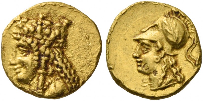 Nikokles, 373 – 361. 1/12 Stater circa 373-361, AV 0.68 g. Draped bust of Aphrod...