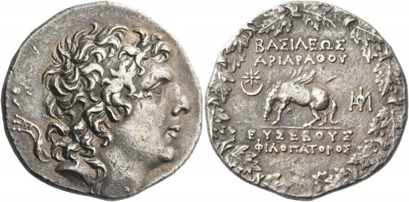 Kings of Cappadocia, Ariarathes IX, 101 – 87. Tetradrachm, year 213 (85/84 BC), ...