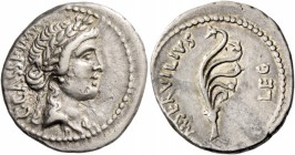 C. Cassius and M. Servilis. Denarius, mint moving with Brutus and Cassius 43-42, AR 3.79 g. C CASSI IMP Laureate head of Libertas r. Rev. M SERVILIVS ...