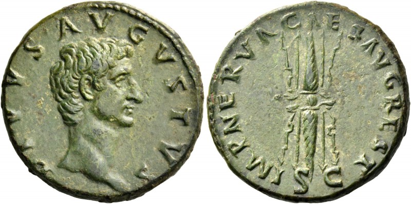 Octavian as Augustus, 27 BC – 14 AD. Divus Augustus. As circa 98 AD, Æ 11.13 g. ...