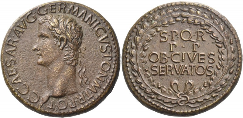 Gaius augustus, 37 – 41. Sestertius 37-38, Æ 28.23 g. C·CAESAR·AVG·GERMANICVS·PO...