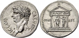Claudius augustus, 41 – 54. Cistophoric tetradrachm, Ephesus (?) circa 41-42, AR 11.20 g. TI CLAVD – CAES AVG Bare head l. Rev. COM – ASI Distyle temp...