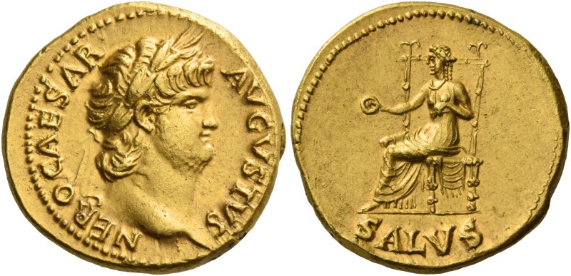 Nero augustus, 54 – 68. Aureus circa 65-66, AV 7.33 g. NERO CAESAR – AVGVSTVS La...