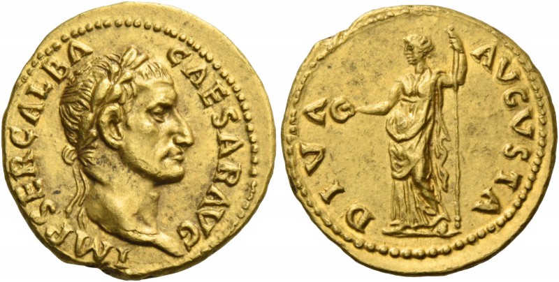 Galba, 68 – 69. Aureus July 68 – January 69, AV 8.82 g. IMP SER GALBA – CAESAR A...