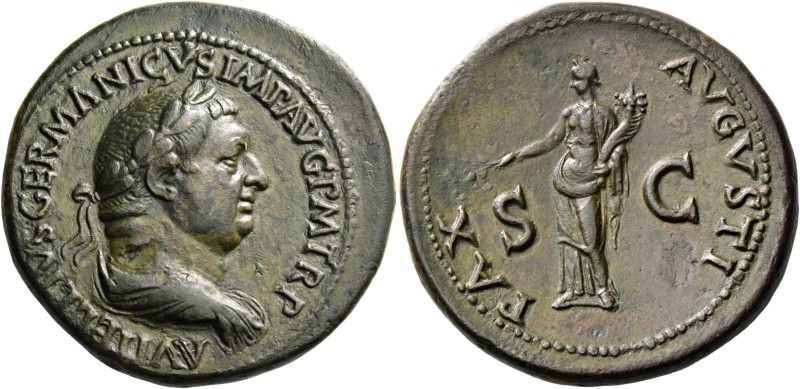 Vitellius, April –December 69. Sestertius late April-December 69, Æ 28.43 g. A V...