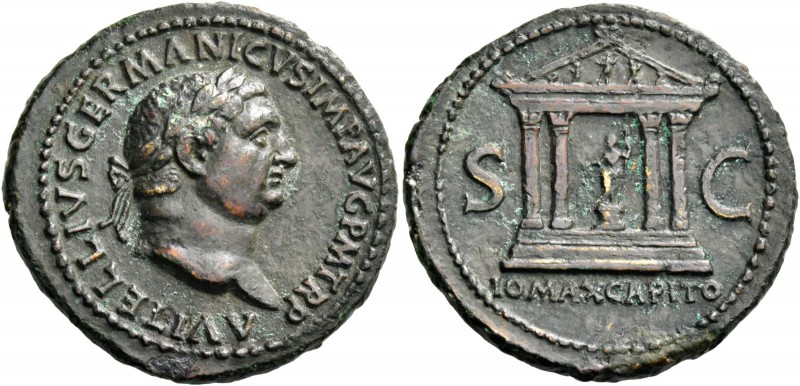 Vitellius, April –December 69. As circa late April-20 December 69, Æ 10.34 g. A ...