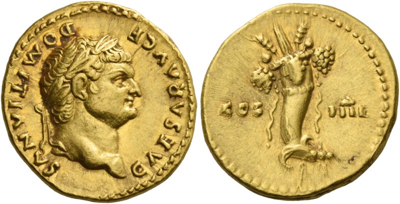 Domitian caesar, 69 – 81. Aureus early 76-early 77, AV 7.30 g. CAESAR AVG F DOMI...