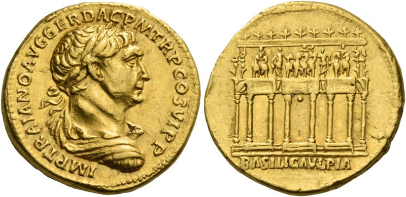 Trajan, 98 – 117. Aureus 112-114, AV 7.22 g. IMP TRAIANO AVG GER DAC P M TR P CO...