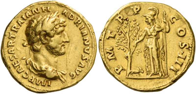 Hadrian augustus, 117 – 134. Aureus 119-122, AV 7.29 g. IMP CAESAR TRAIAN H – AD...